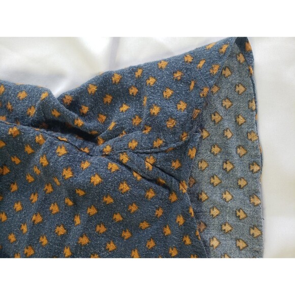 Freenote Cloth Double Pocket Arrow Flannel Blue Button Up Shirt Mens Medium - Picture 14 of 15